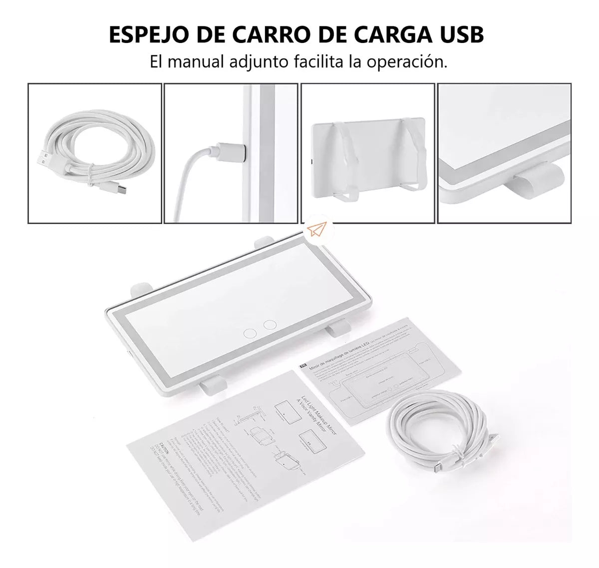 GlamMirror™| Espejo de maquillaje carro Táctil Led