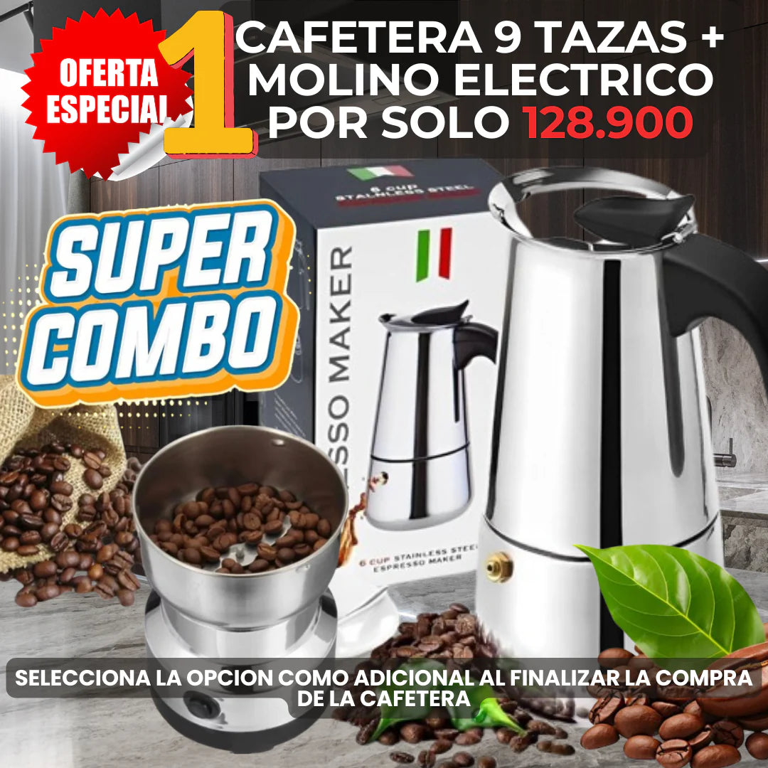 Cafetera Italiana EXPRESSO® 9 Tazas